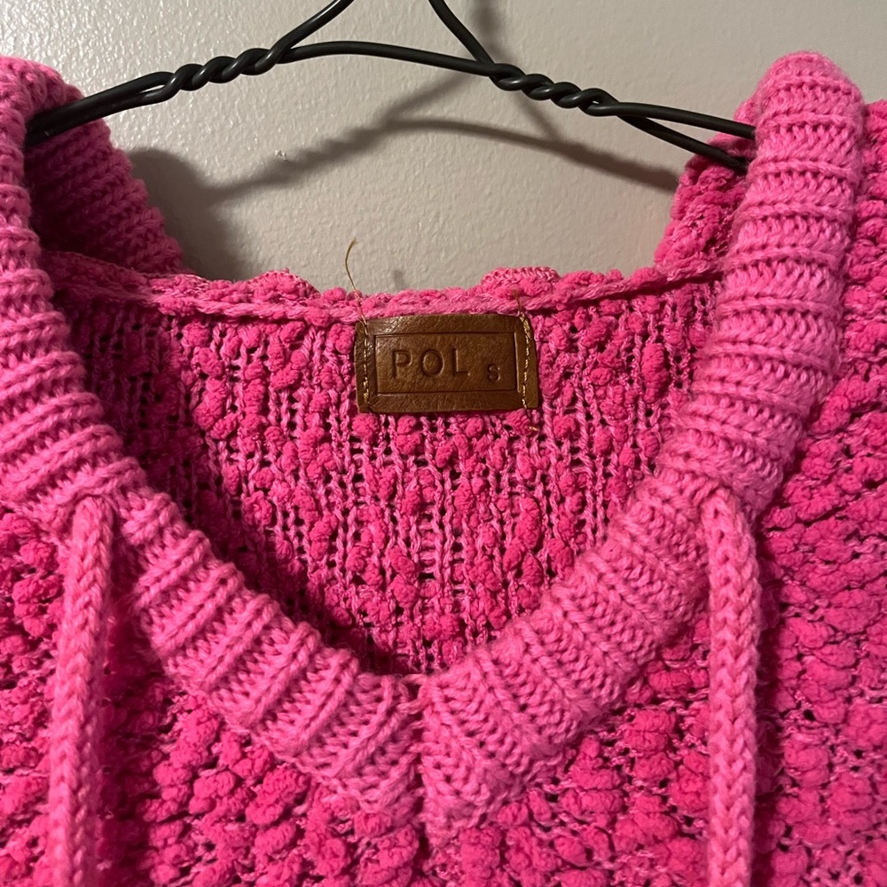 POL Pink Boucle Hoodie Small - Picture 4 of 10
